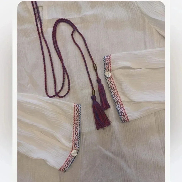 Daniel  Rainn Boho Peasant Top Blouse Size Small - Picture 7 of 9